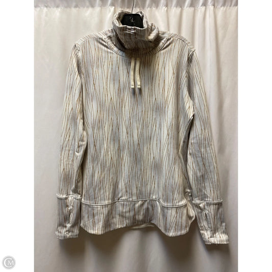 Athletic Top Long Sleeve Collar By Calia In Gold, Size: Xl