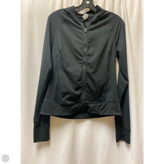 Athletic Jacket By Yogalicious In Black, Size: L