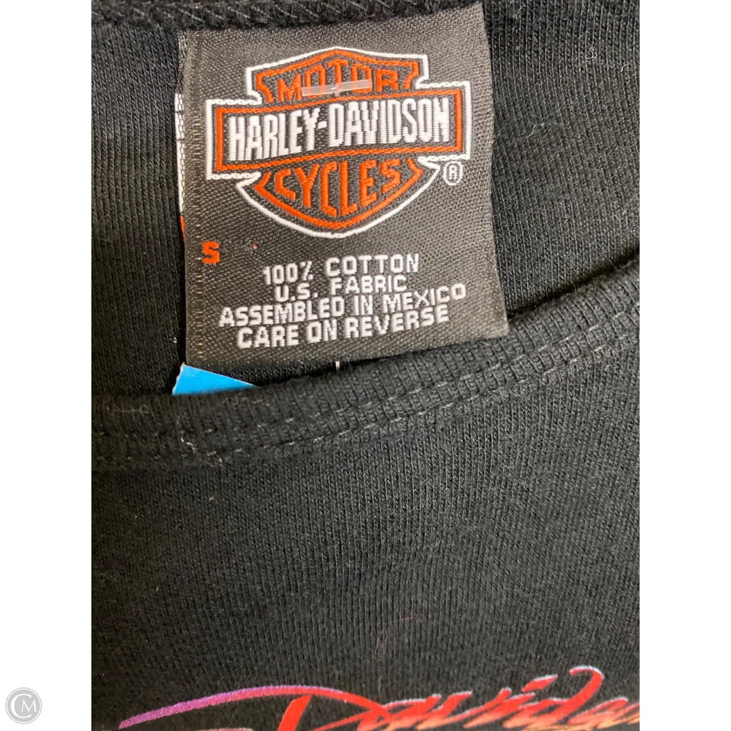 Top Long Sleeve By Harley Davidson In Black, Size: S