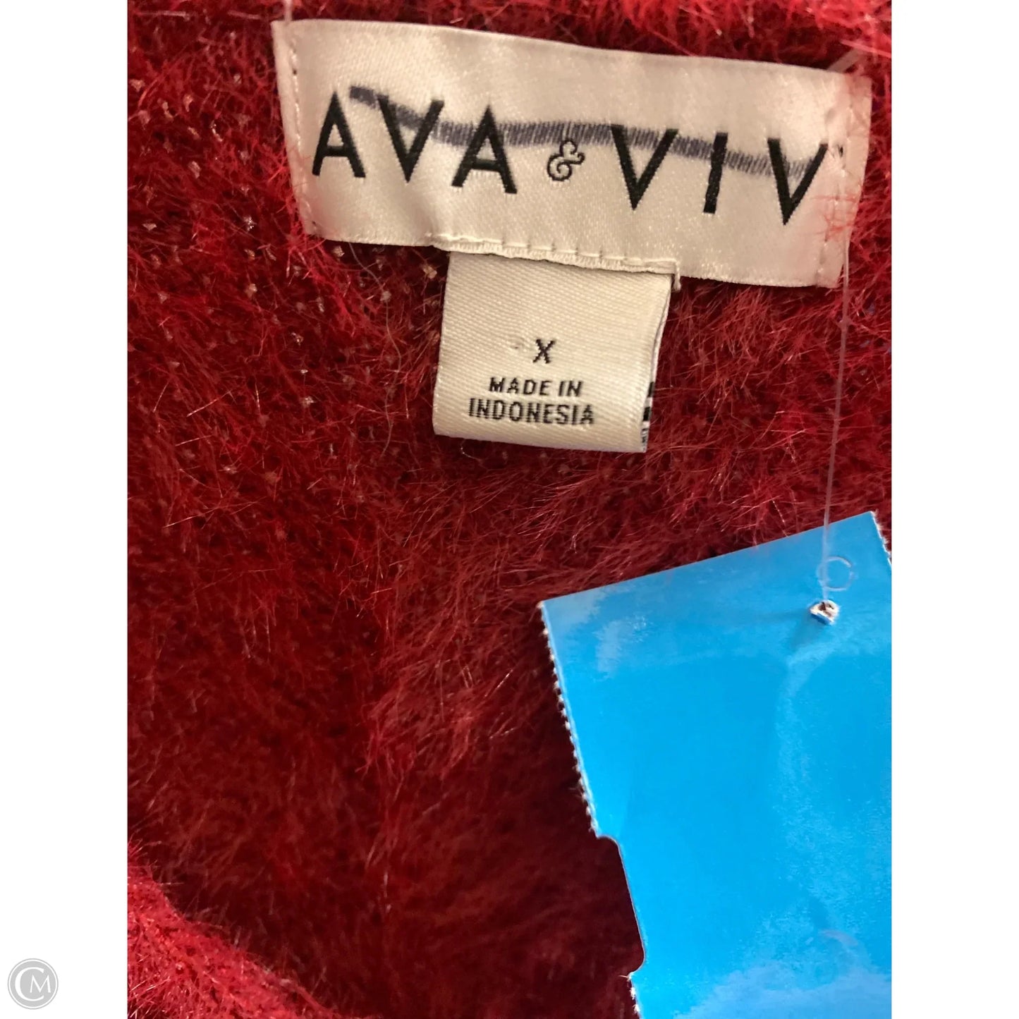 Sweater By Ava & Viv In Red, Size: L
