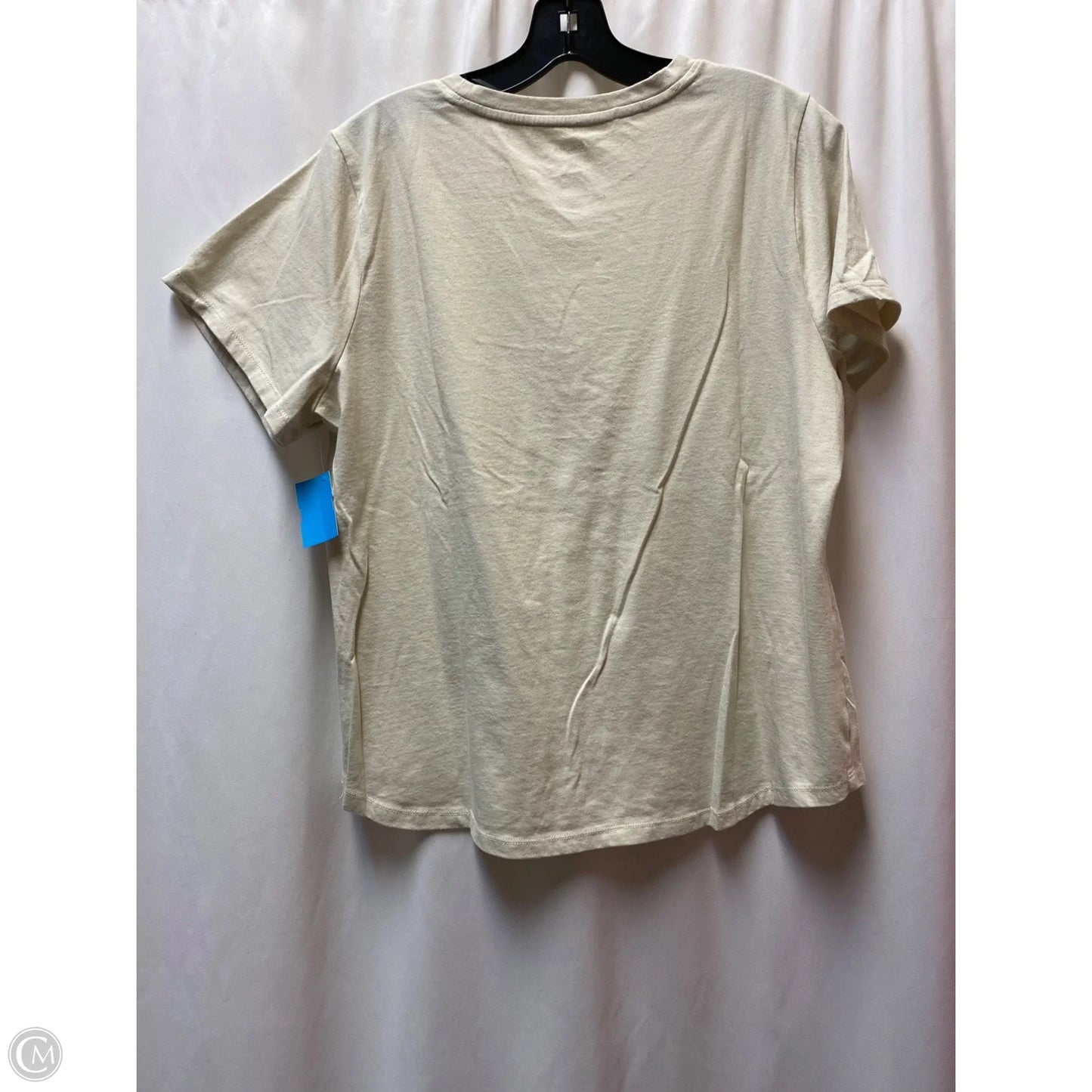 Top Short Sleeve By Sonoma In Tan, Size: Xl
