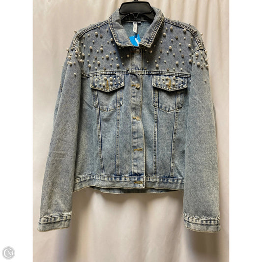 Jacket Denim By Clothes Mentor In Blue Denim, Size: 3x