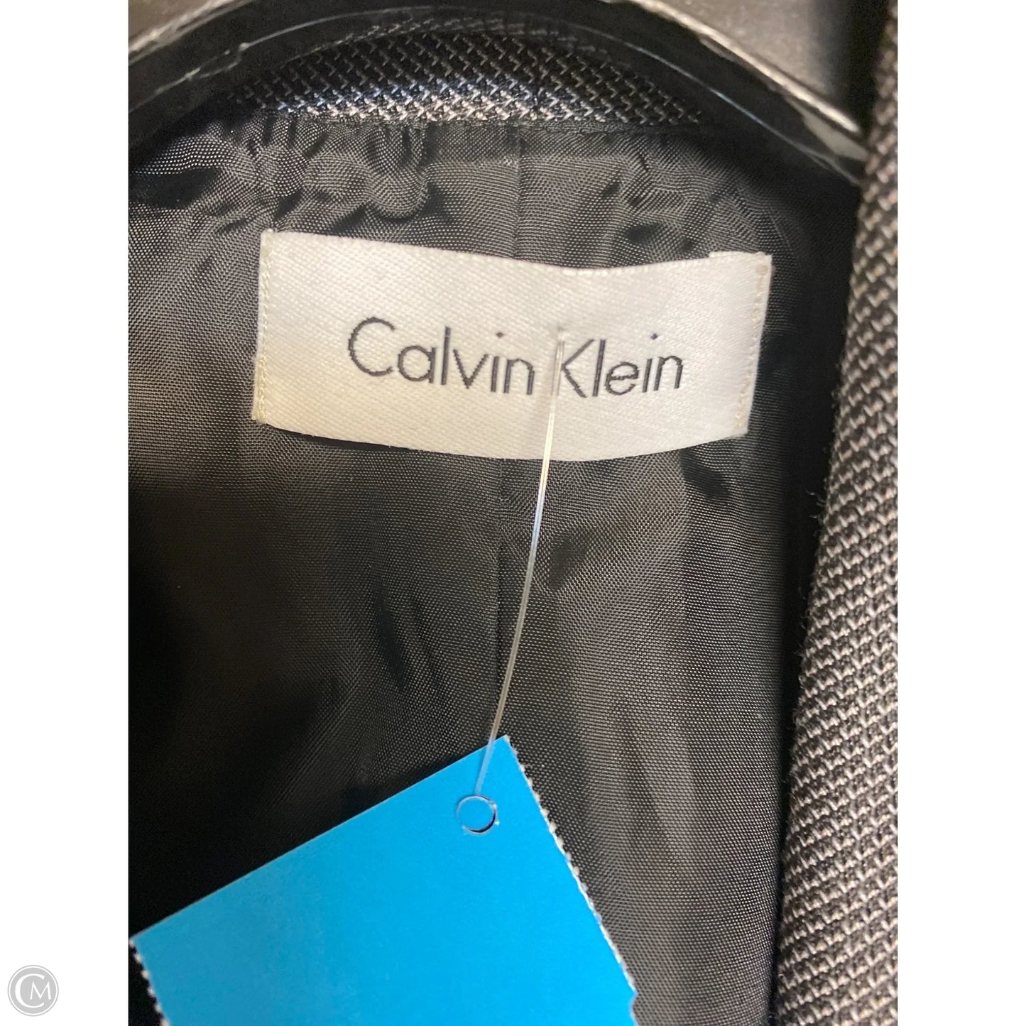 Dress Casual Midi By Calvin Klein In Grey, Size: M