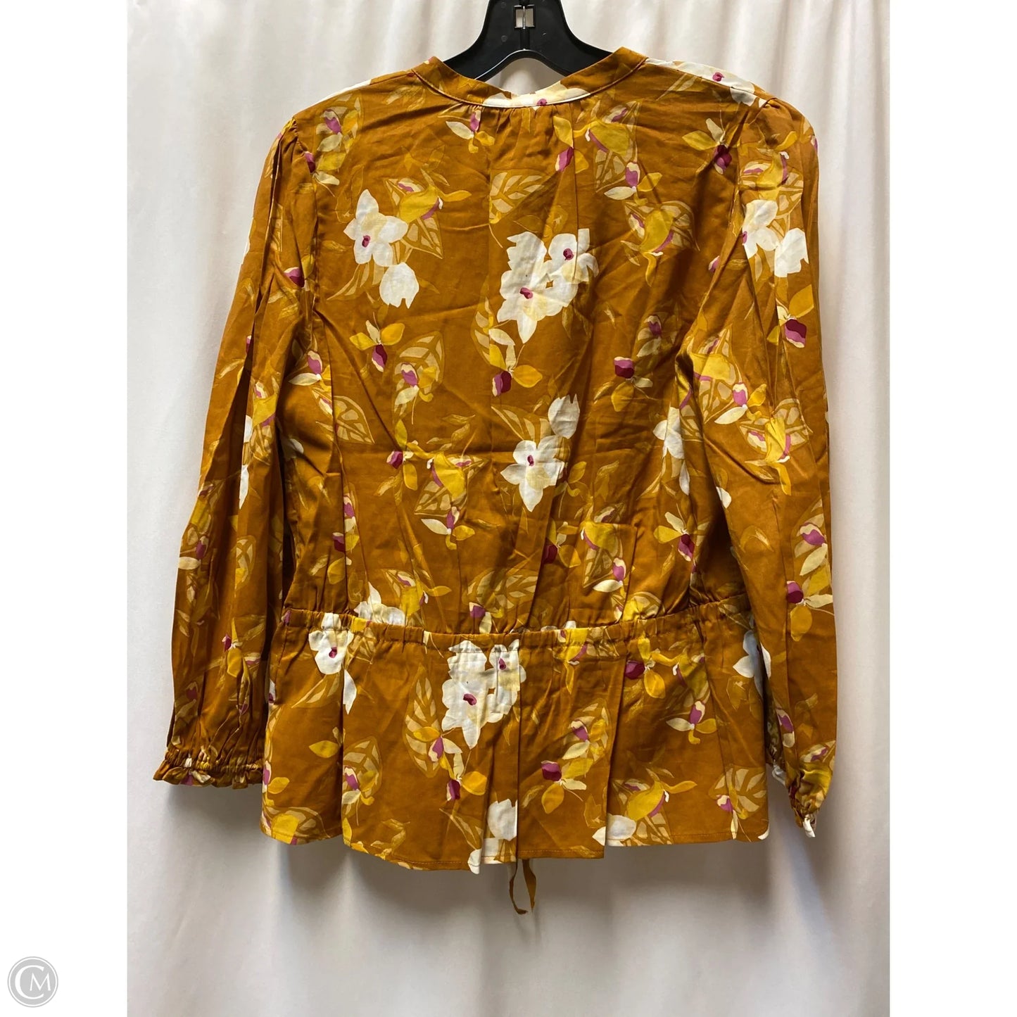 Top Long Sleeve By A New Day In Brown, Size: M