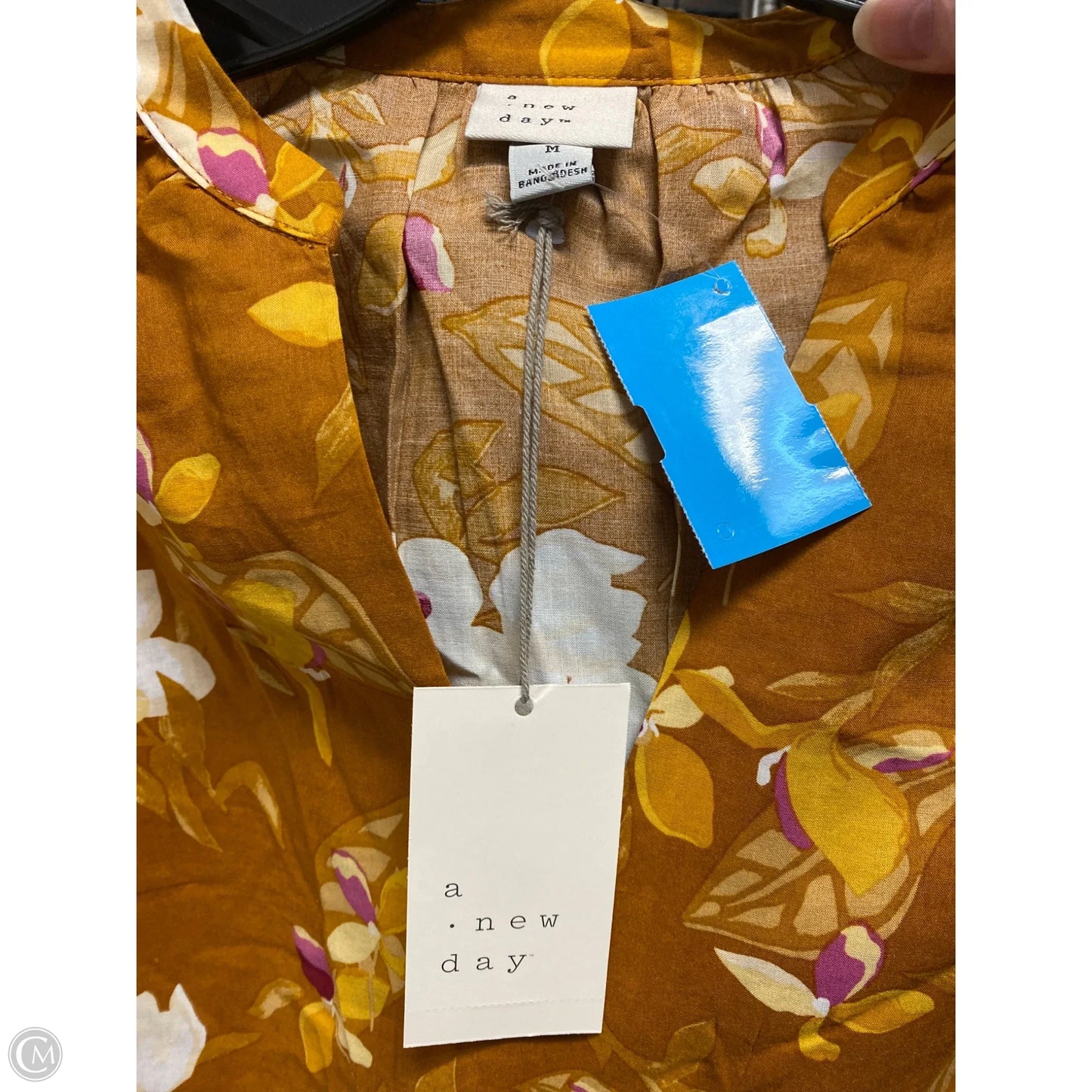 Top Long Sleeve By A New Day In Brown, Size: M