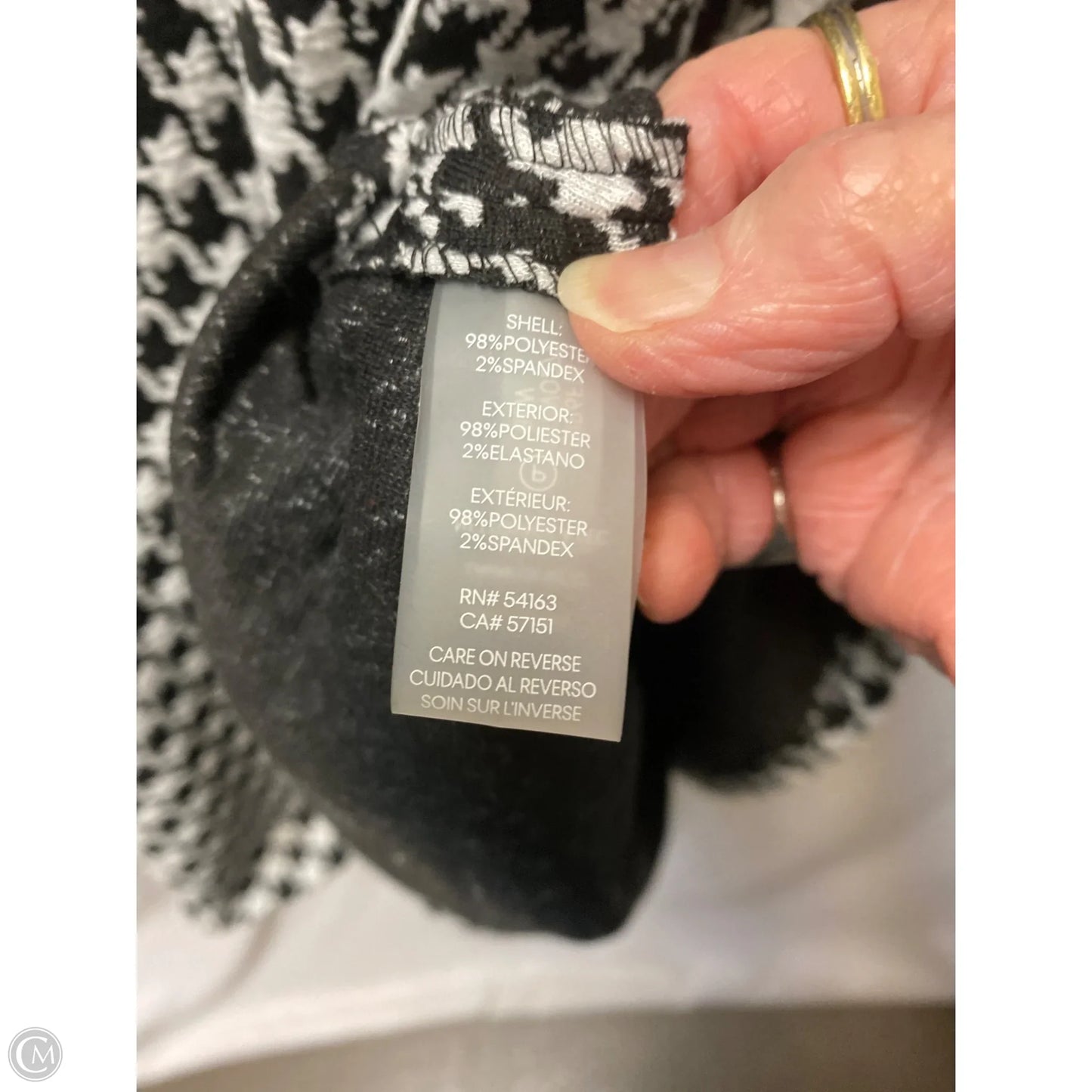 Dress Casual Maxi By Calvin Klein In Black & White, Size: S