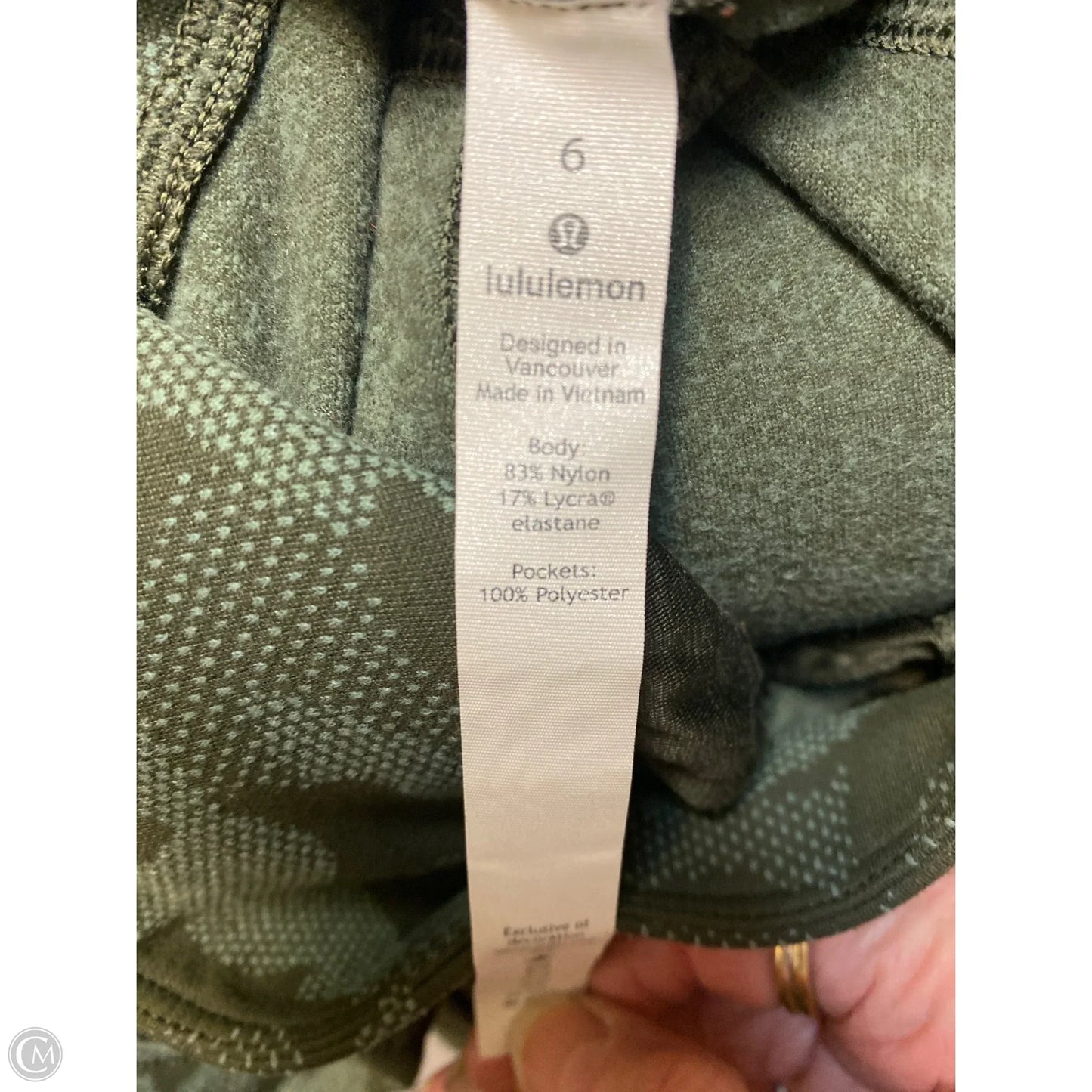 Athletic Pants By Lululemon In Camouflage Print, Size: 6
