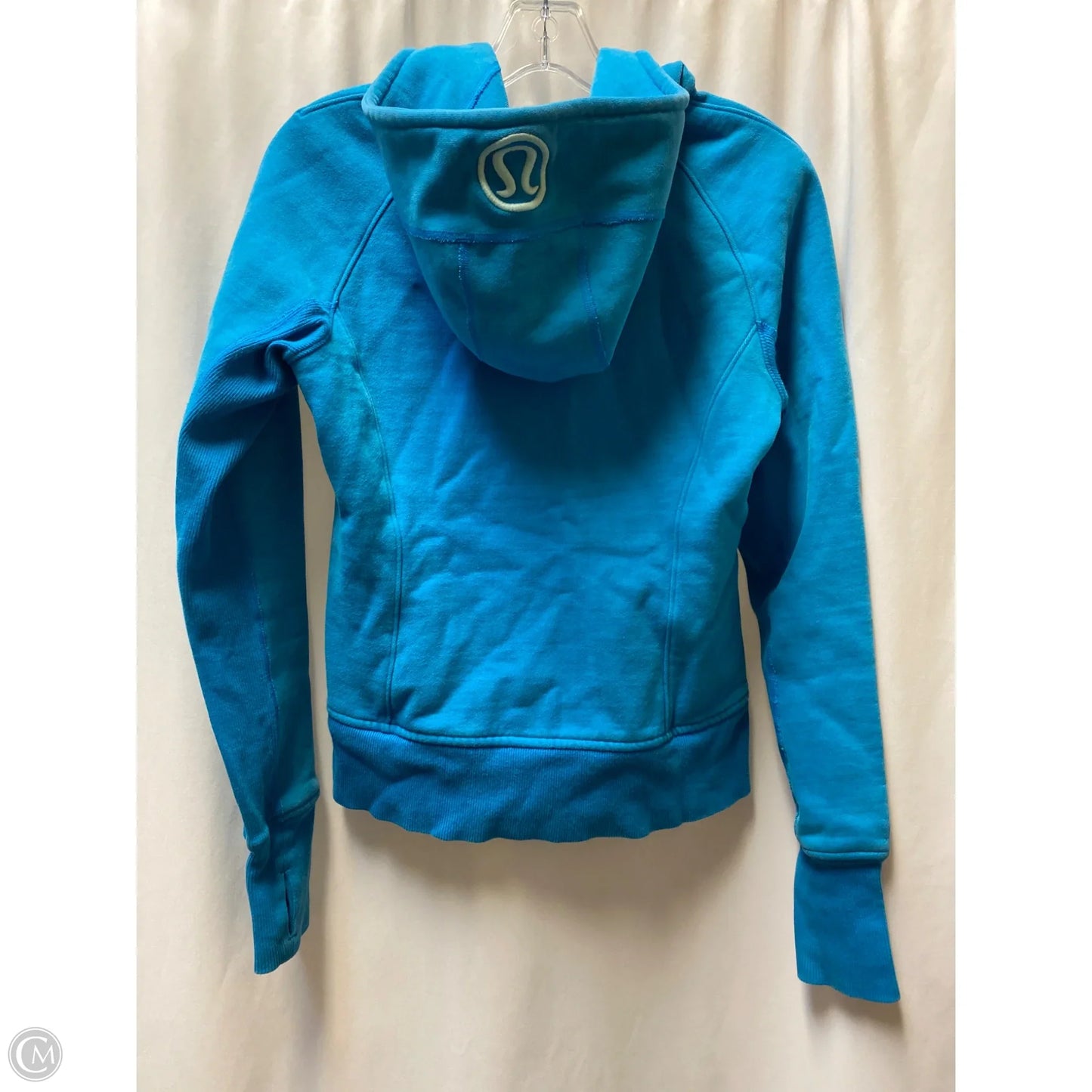 Athletic Sweatshirt Hoodie By Lululemon In Blue, Size: 6