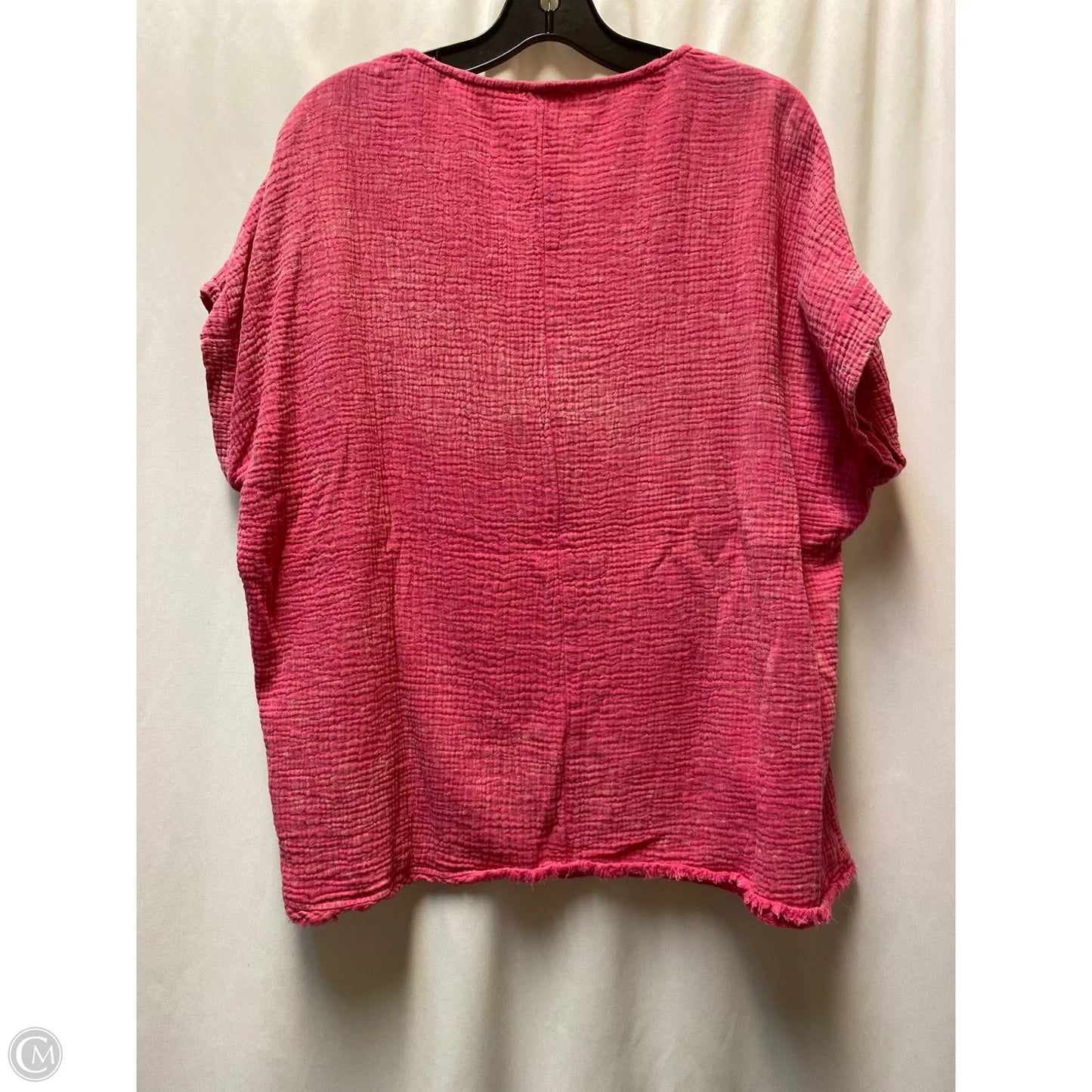 Top Short Sleeve By Umgee In Pink, Size: S