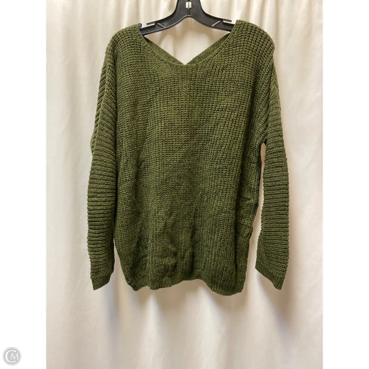 Sweater By Forever 21 In Green, Size: L