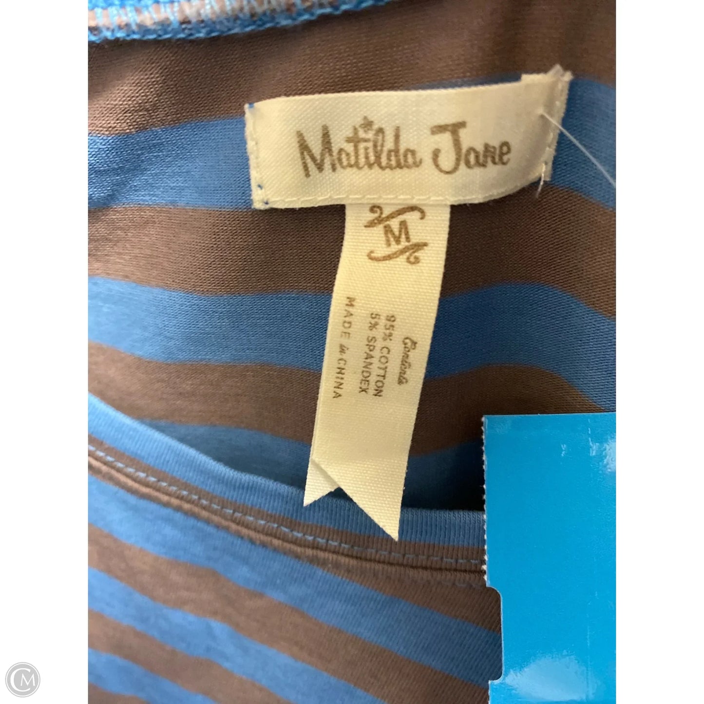 Top 3/4 Sleeve By Matilda Jane In Blue, Size: M