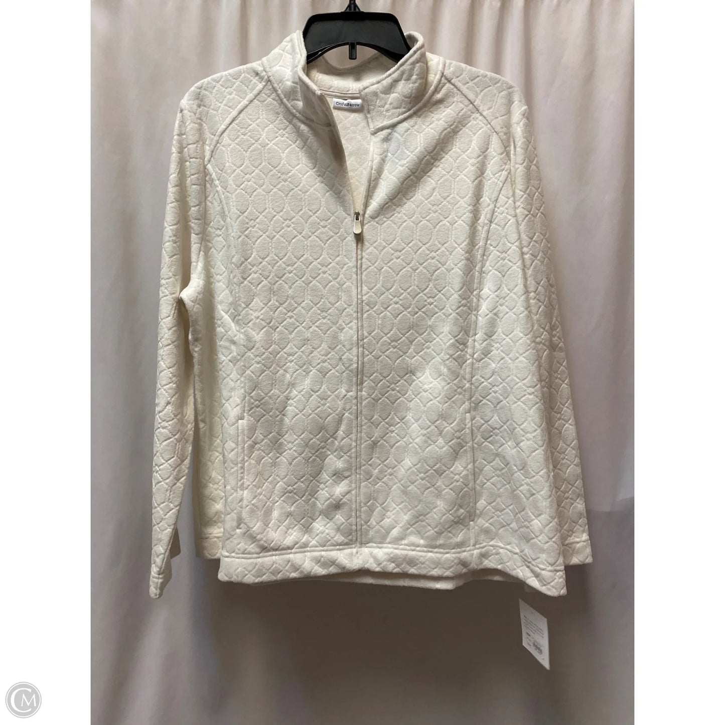 Jacket Fleece By Croft And Barrow In White, Size: Xl