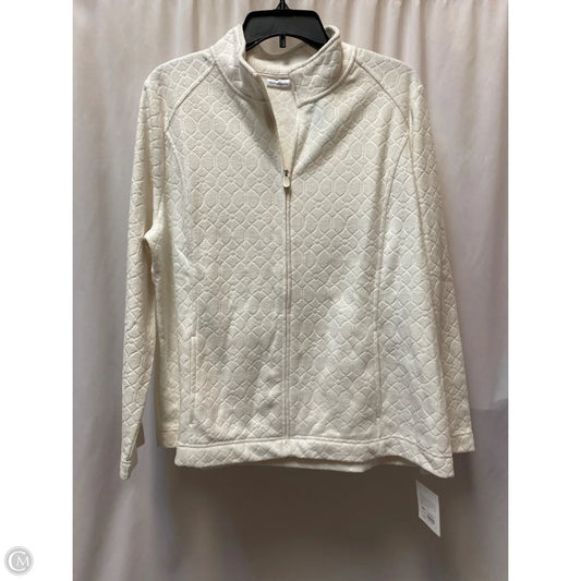 Jacket Fleece By Croft And Barrow In White, Size: Xl
