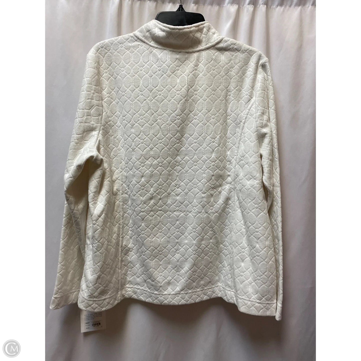 Jacket Fleece By Croft And Barrow In White, Size: Xl