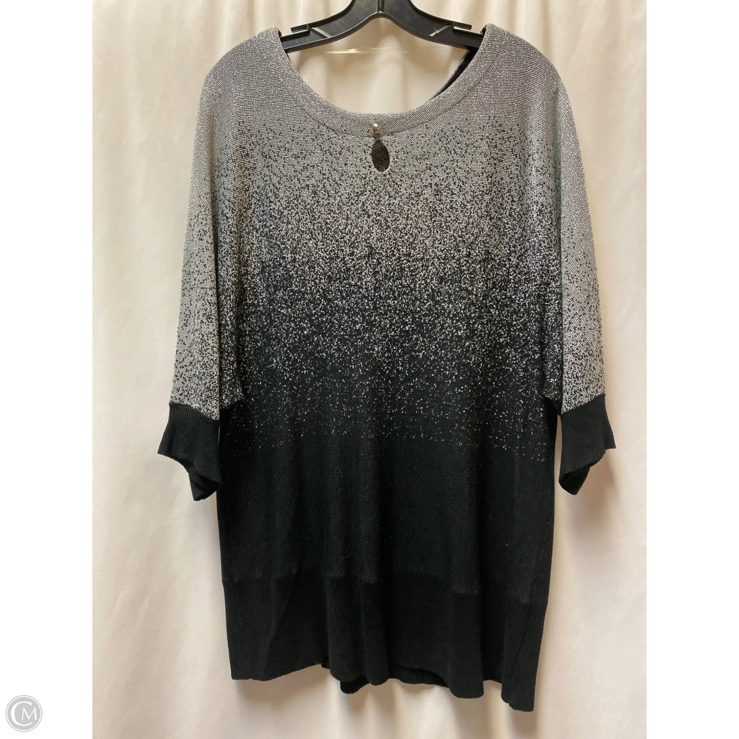 Sweater By Kim Rogers In Black, Size: 2x