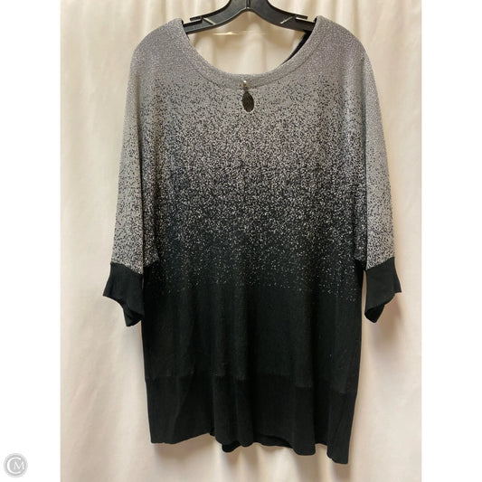 Sweater By Kim Rogers In Black, Size: 2x