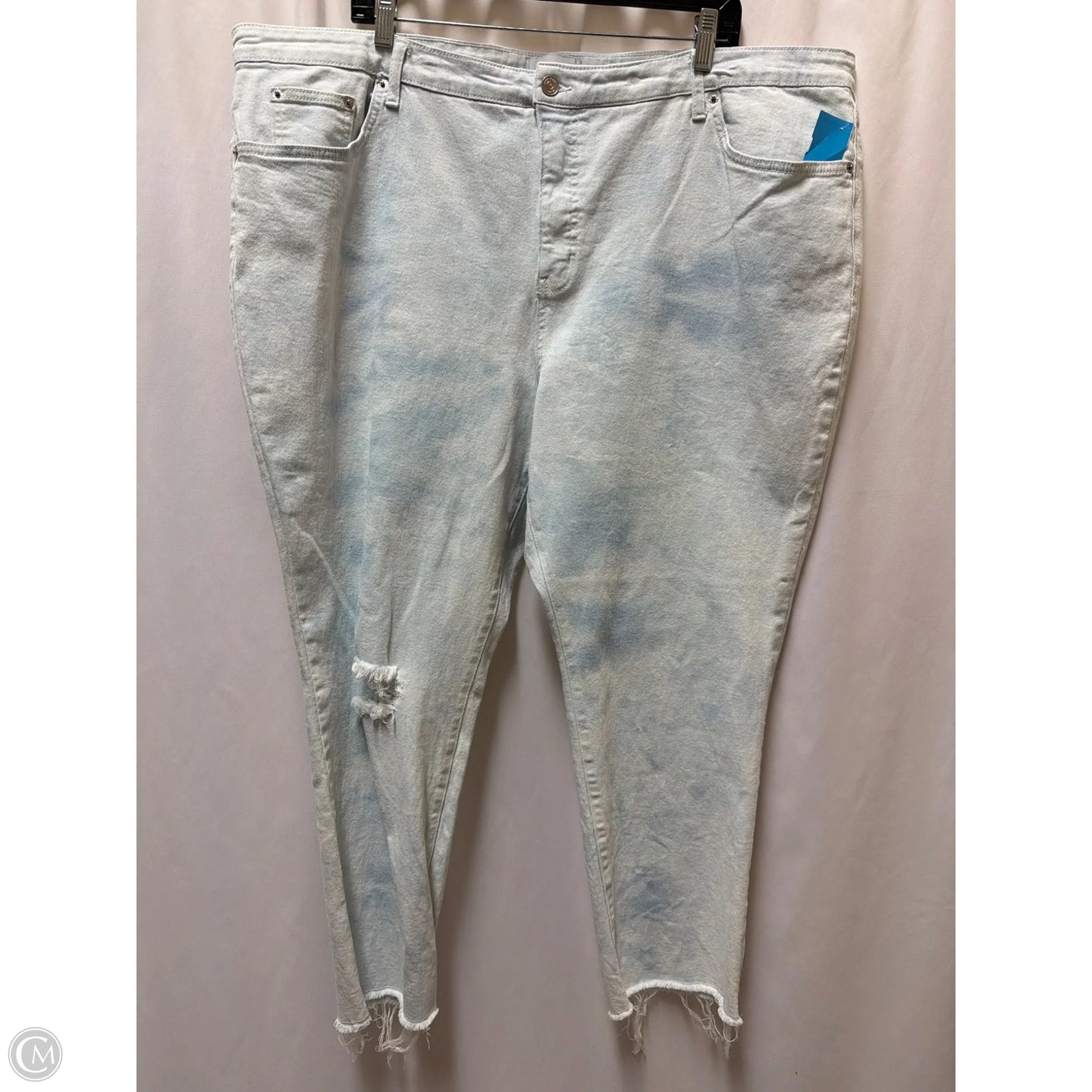 Jeans Straight By Crown And Ivy In Blue Denim, Size: 22