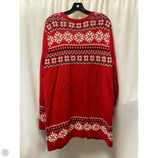 Cardigan By Kim Rogers In Red, Size: 1x