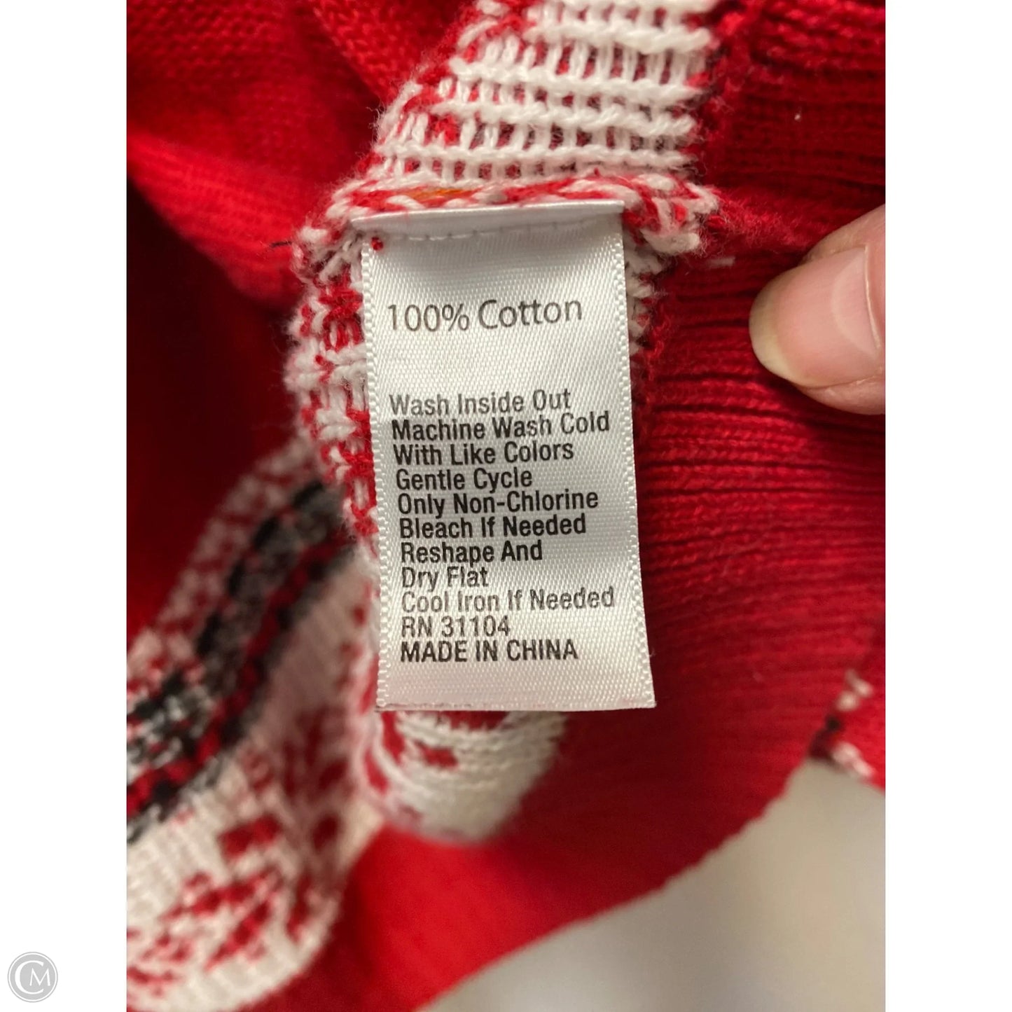 Cardigan By Kim Rogers In Red, Size: 1x