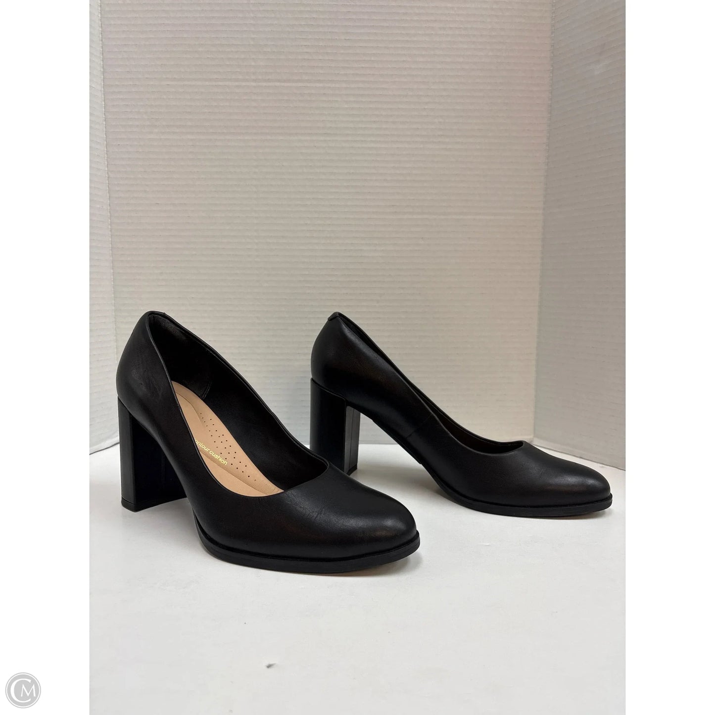Shoes Heels Block By Clarks In Black, Size: 10