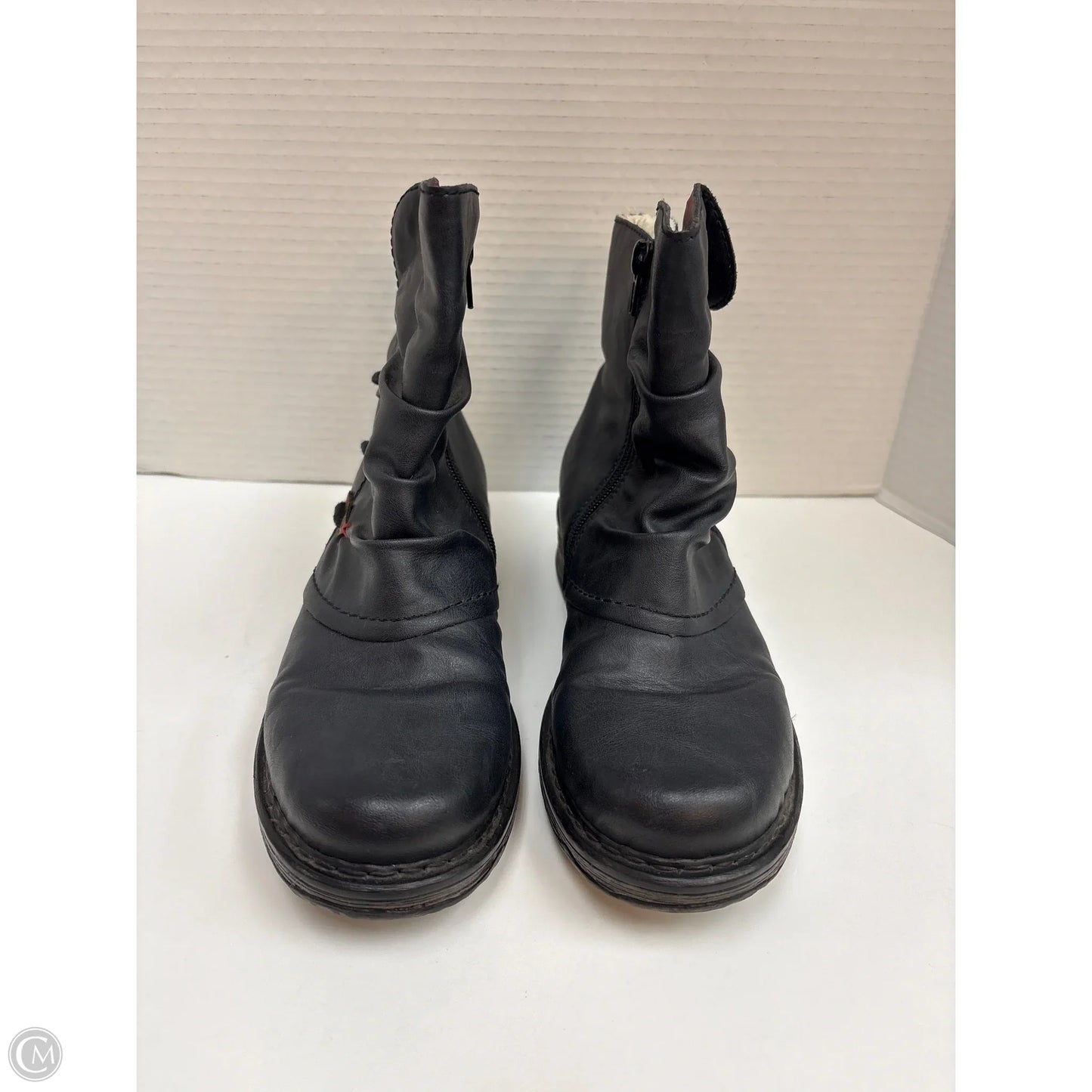 Boots Ankle Flats By Riekers In Navy, Size: 6.5