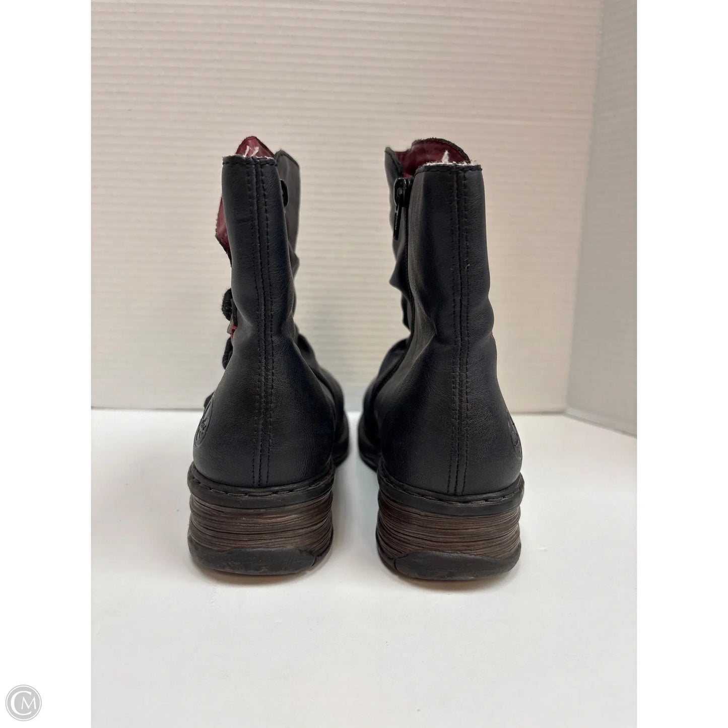 Boots Ankle Flats By Riekers In Navy, Size: 6.5