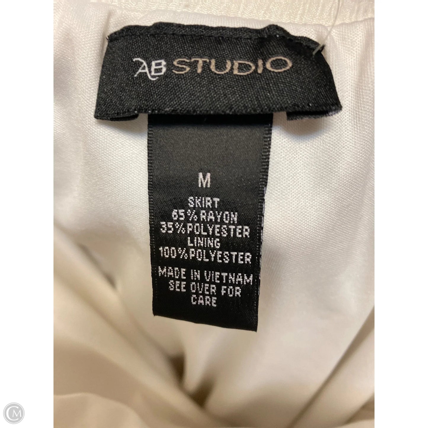 Skirt Maxi By Ab Studio In White, Size: M