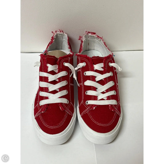 Shoes Sneakers By Clothes Mentor In Red, Size: 8