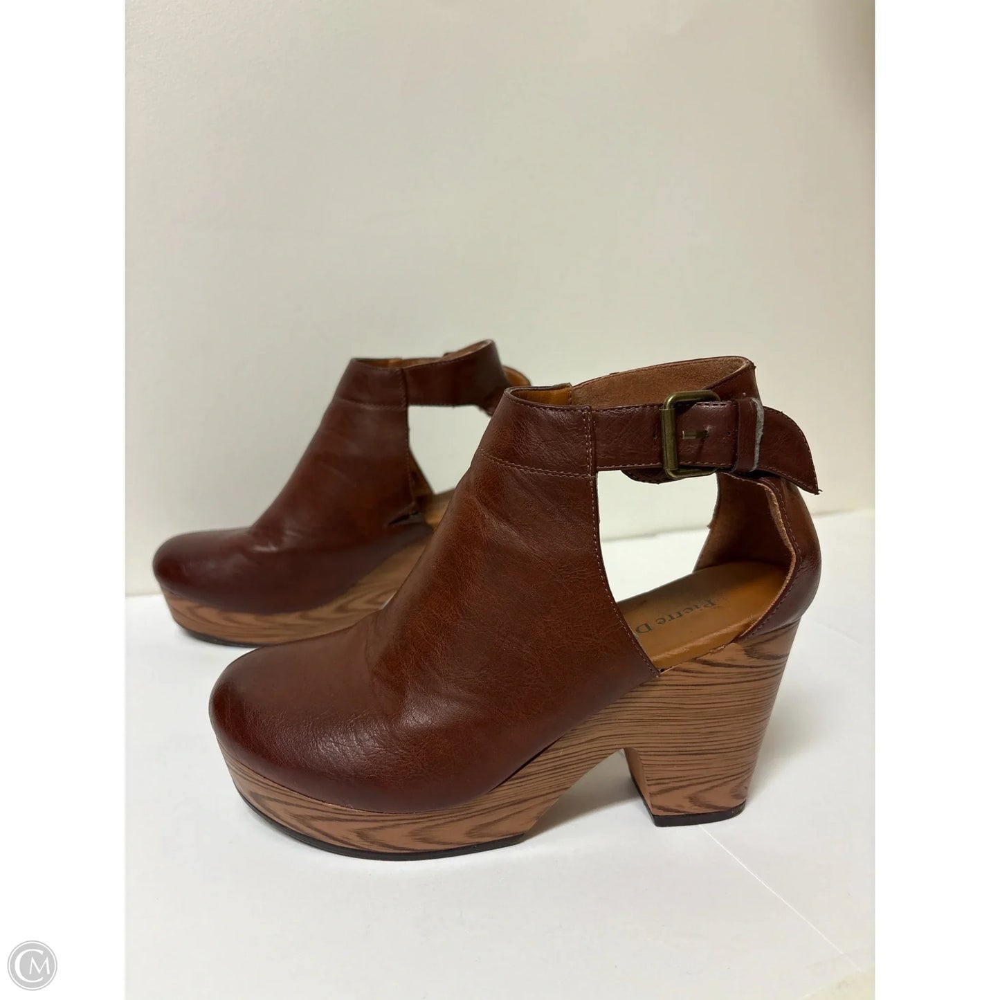 Shoes Heels Block By Pierre Dumas In Brown, Size: 5.5
