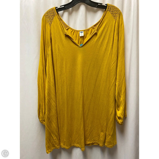 Top Long Sleeve By Old Navy In Yellow, Size: 3x