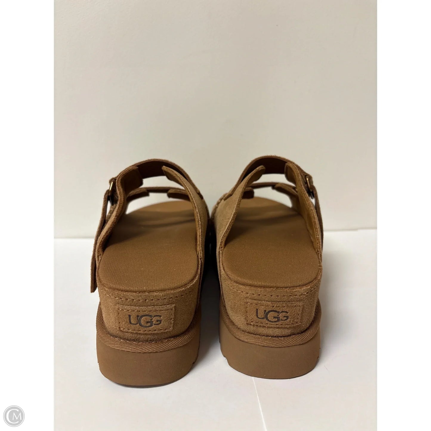 Sandals Designer By Ugg In Brown, Size: 10