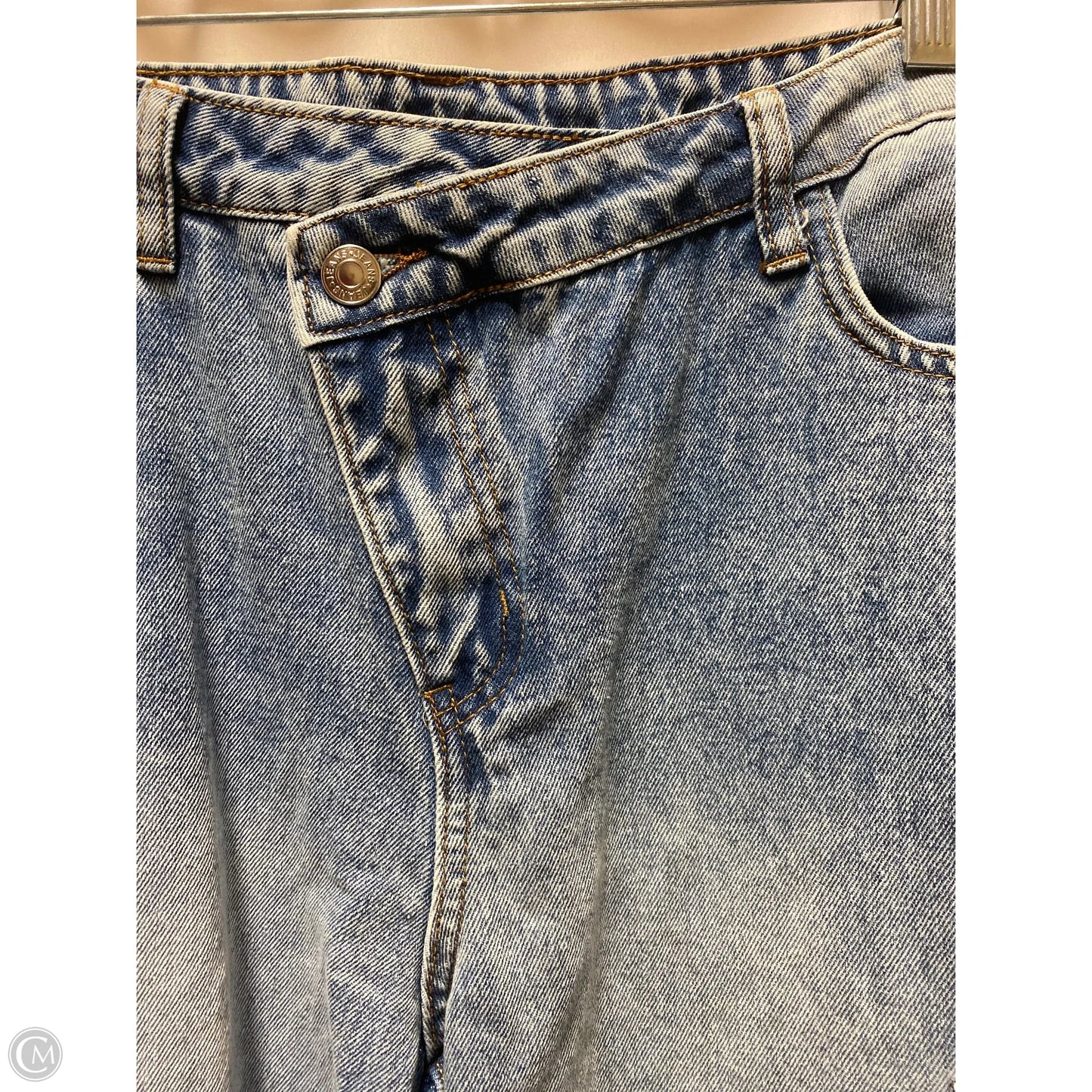 Jeans Straight By Shein In Blue Denim, Size: 10