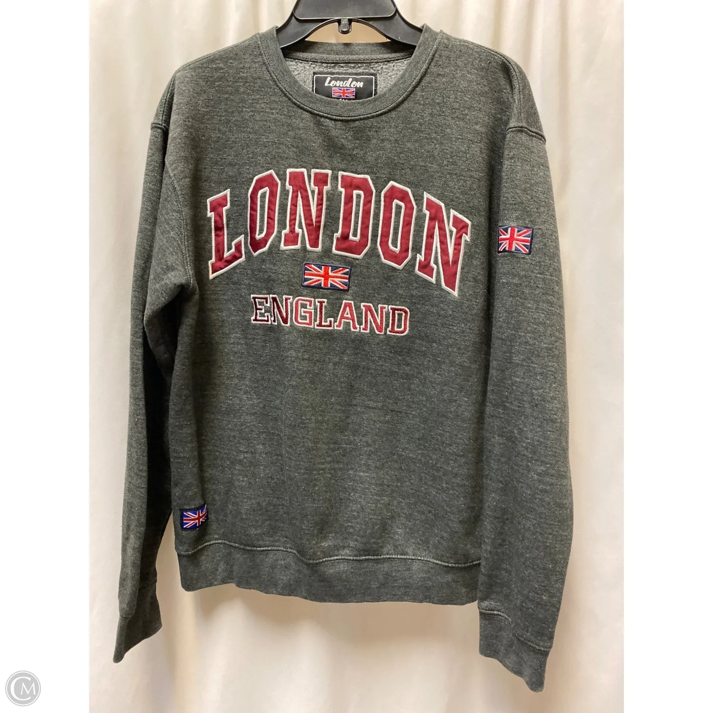 Sweatshirt Crewneck By Clothes Mentor In Black, Size: M