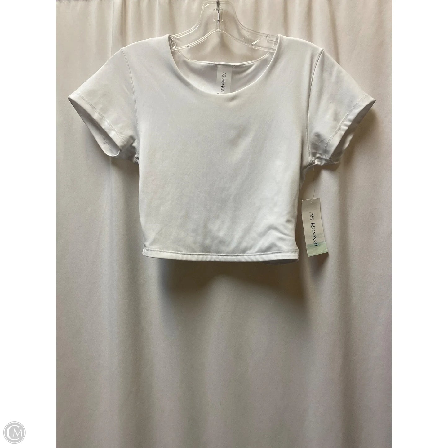 Athletic Top Short Sleeve By As Revival In White, Size: M