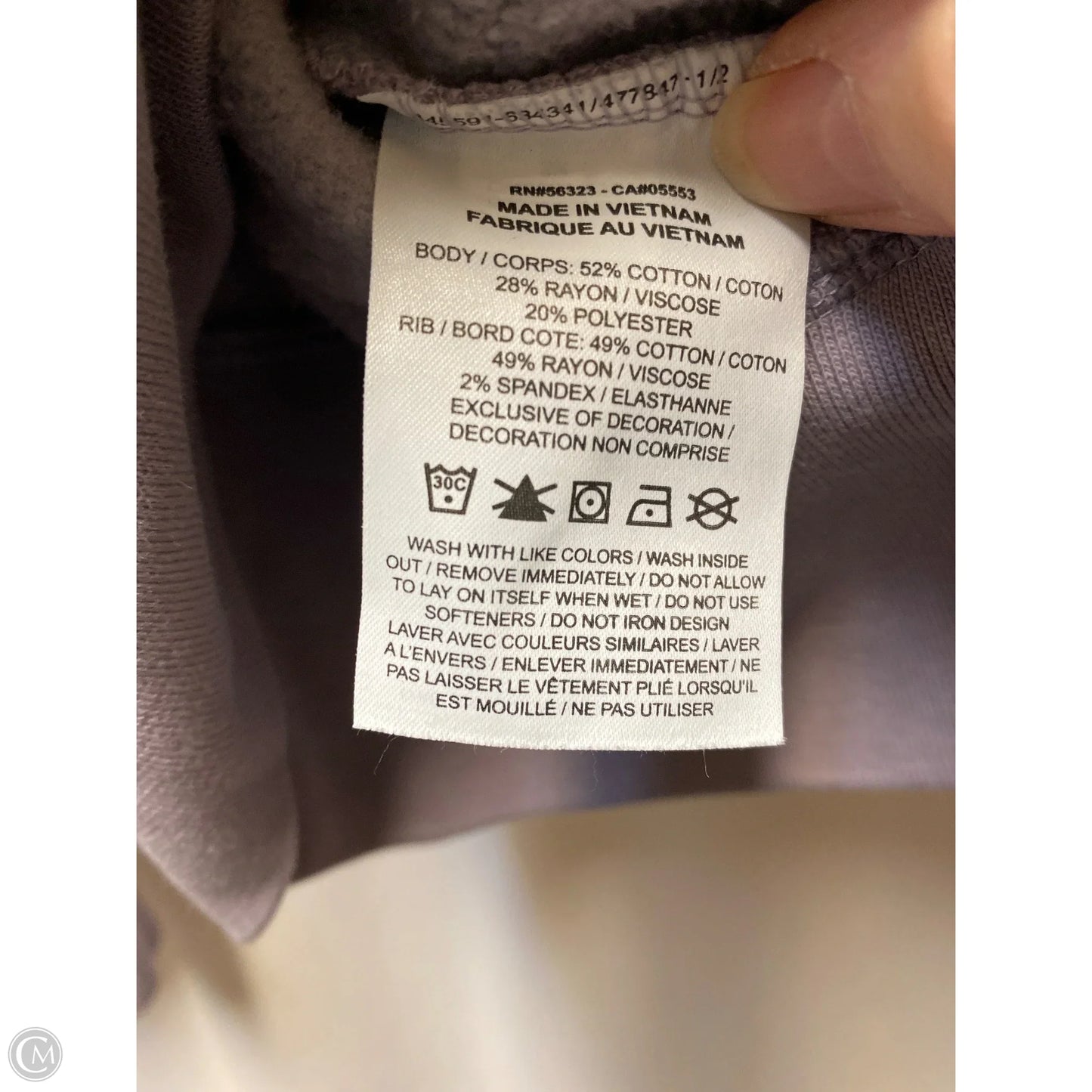 Sweatshirt Crewneck By Nike In Purple, Size: 2x