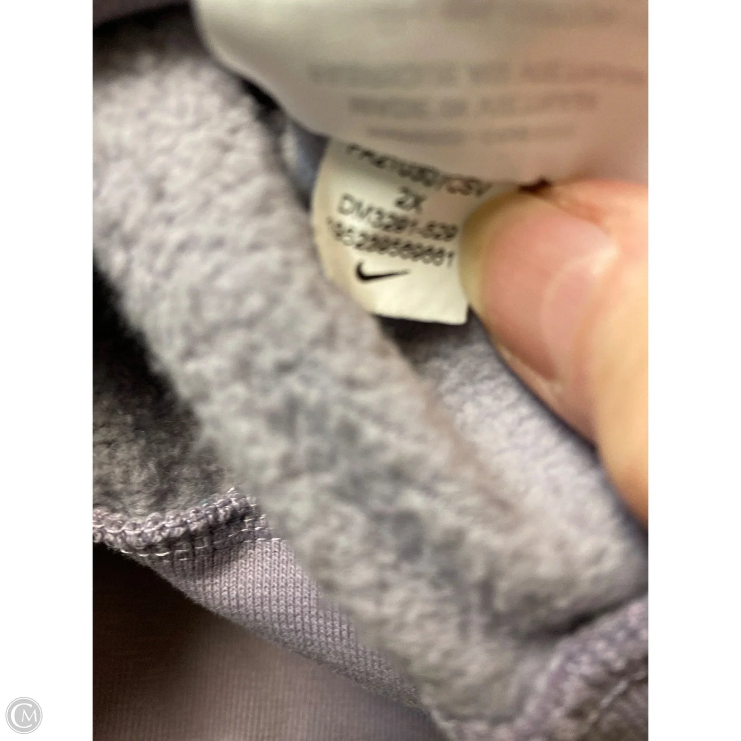 Sweatshirt Crewneck By Nike In Purple, Size: 2x