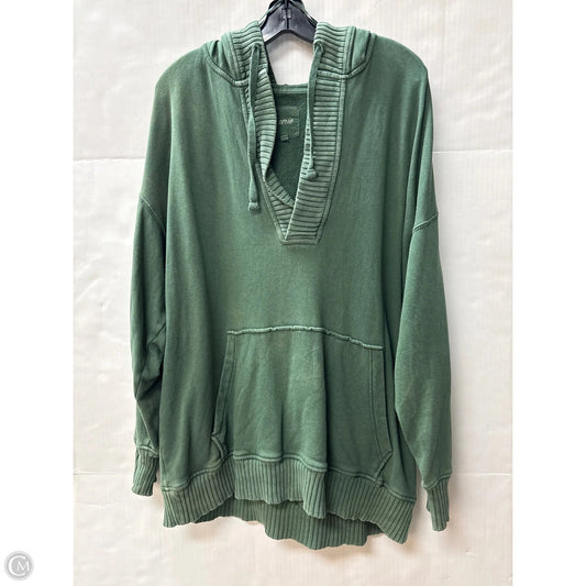 Sweatshirt Hoodie By Aerie In Green, Size: L