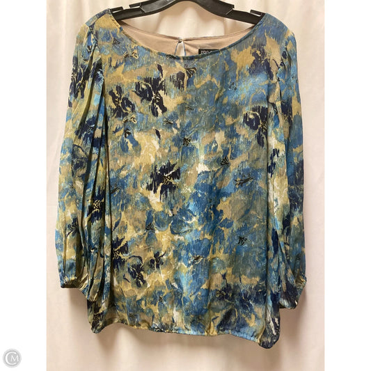 Top Long Sleeve By Zac And Rachel In Green, Size: L