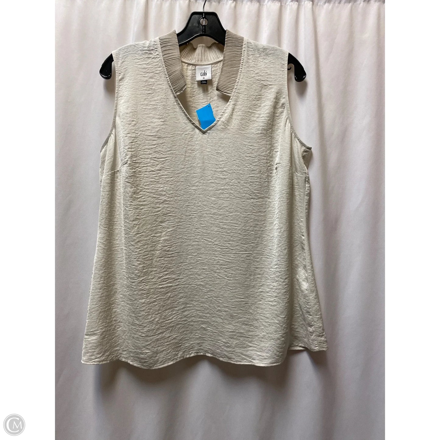 Top Sleeveless By Cabi In Tan, Size: M