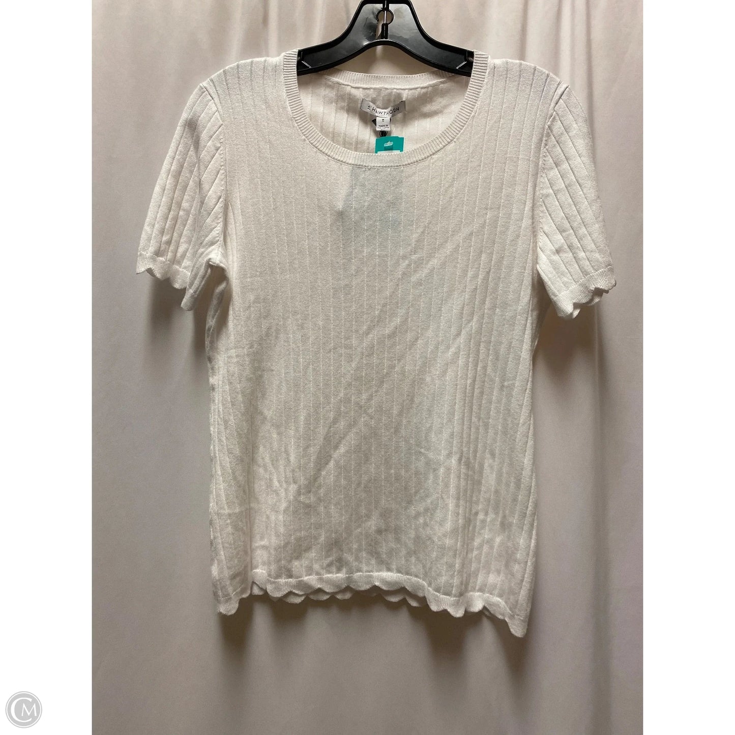 Top Short Sleeve By 41 Hawthorn In White, Size: M