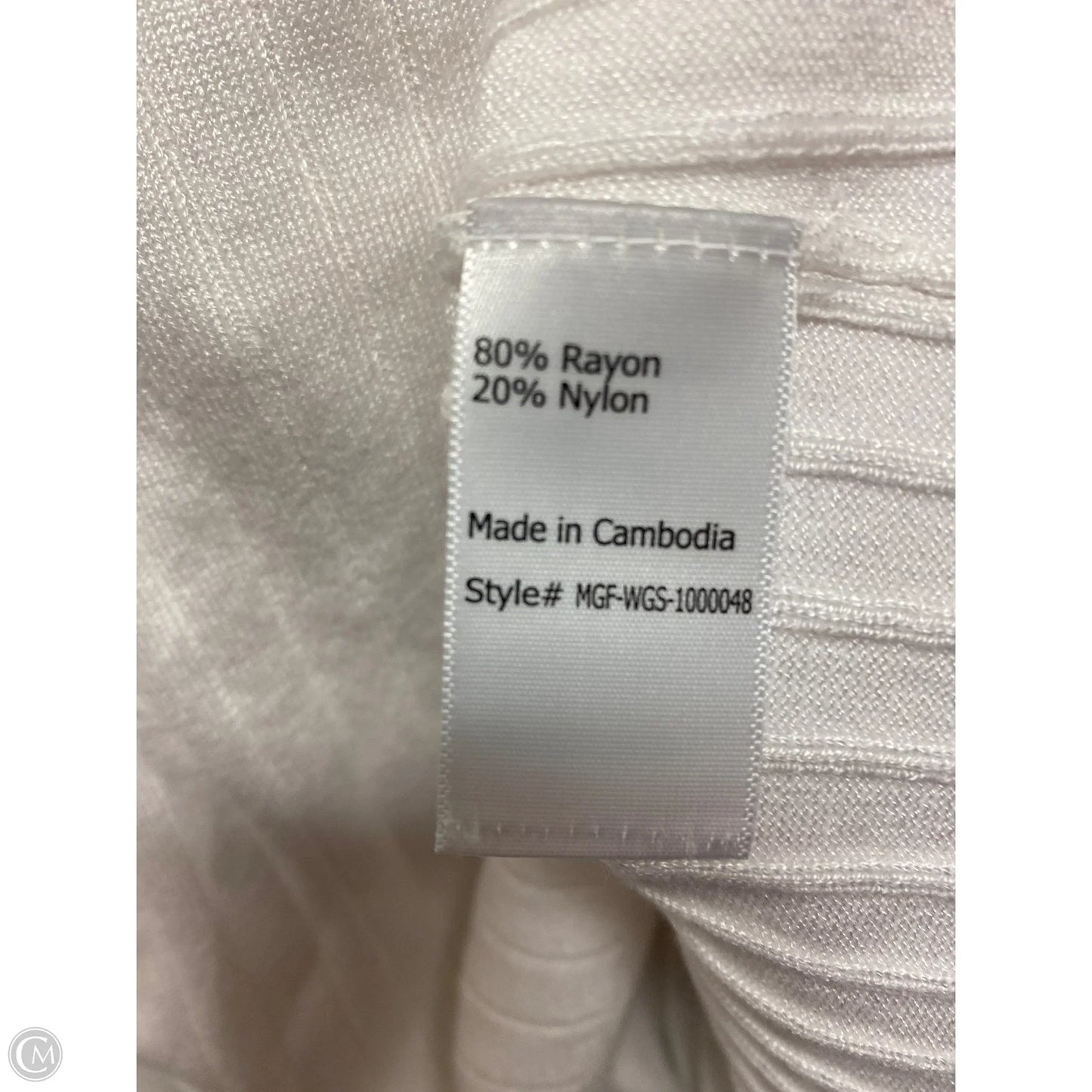 Top Short Sleeve By 41 Hawthorn In White, Size: M