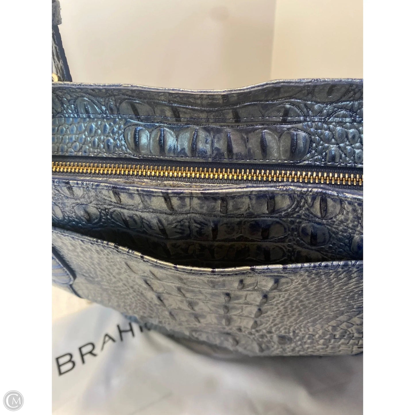 Handbag Designer By Brahmin, Size: Large