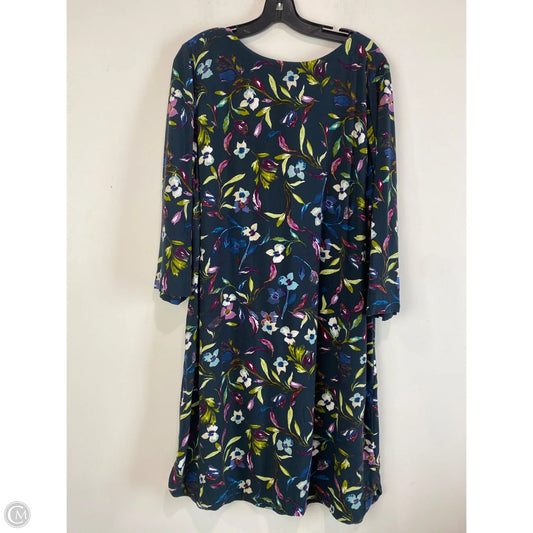 Dress Casual Midi By J. Jill In Navy, Size: Xl