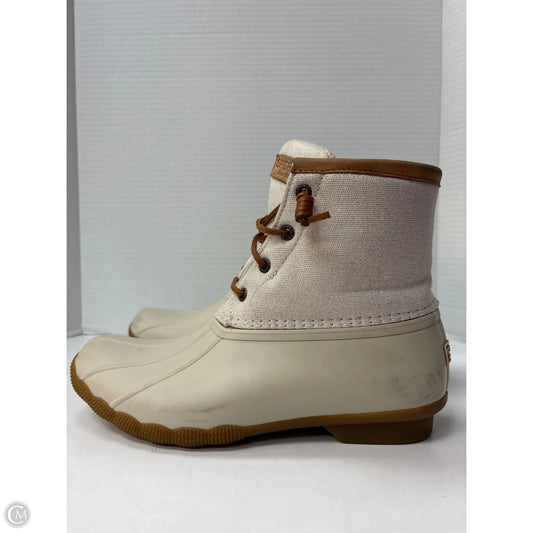 Boots Rain By Sperry In Cream, Size: 8.5