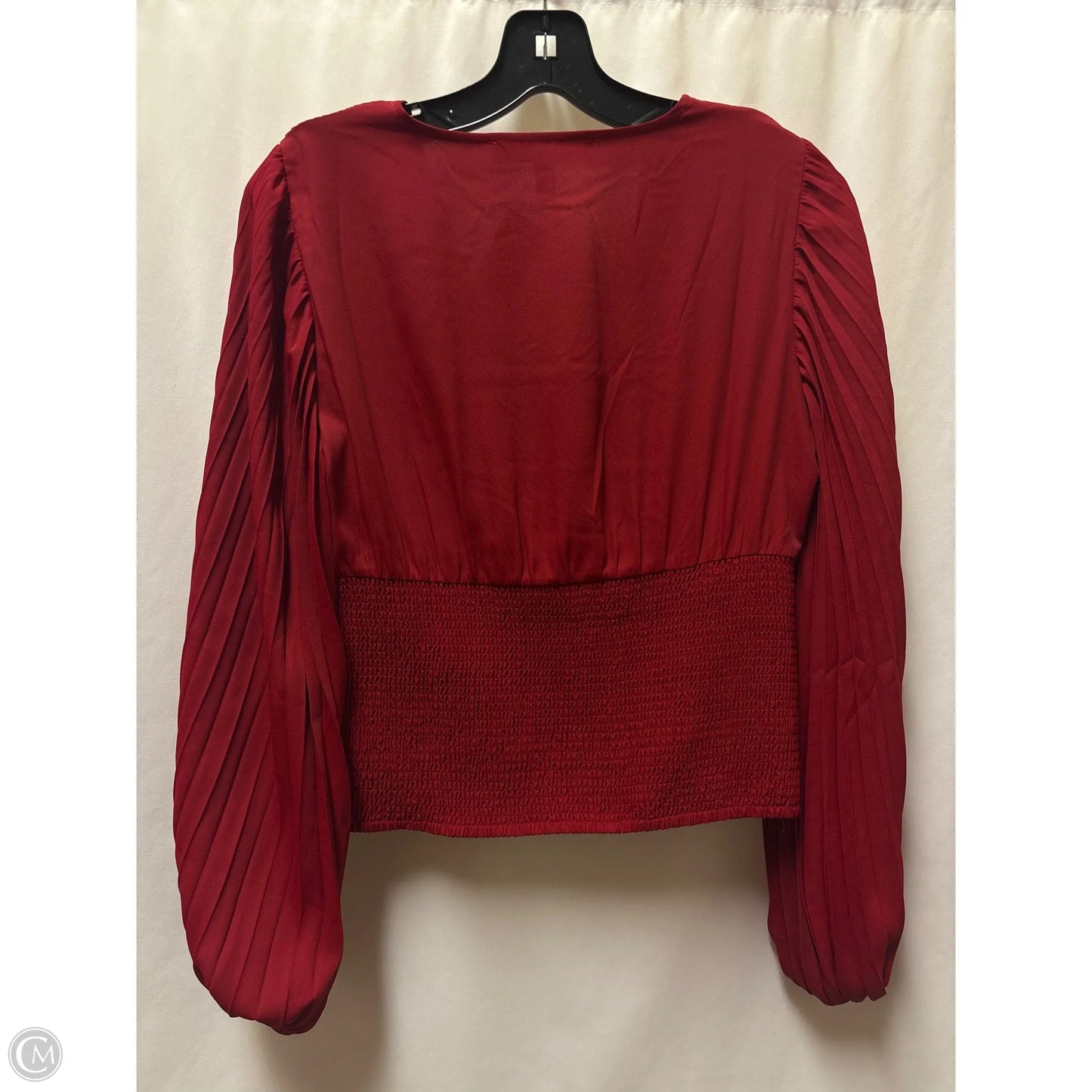 Top Long Sleeve By White House Black Market In Red, Size: Xs