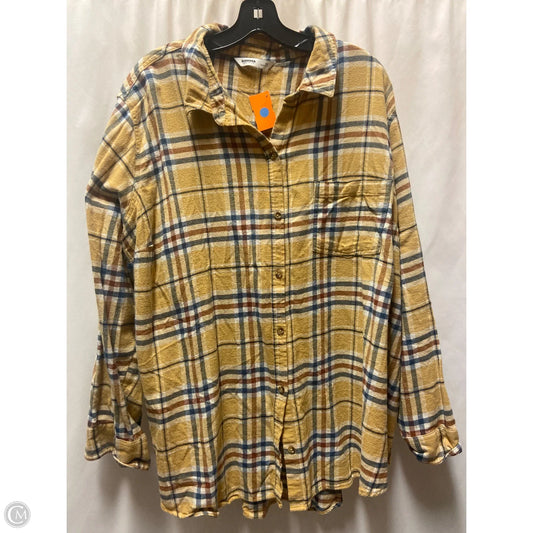 Top Long Sleeve By Sonoma In Yellow, Size: 3x