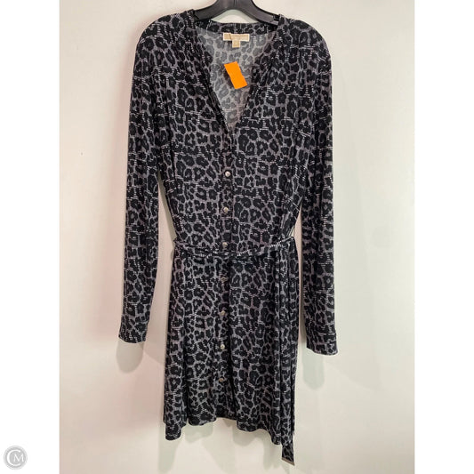 Dress Casual Midi By Michael By Michael Kors In Black & White, Size: Xl
