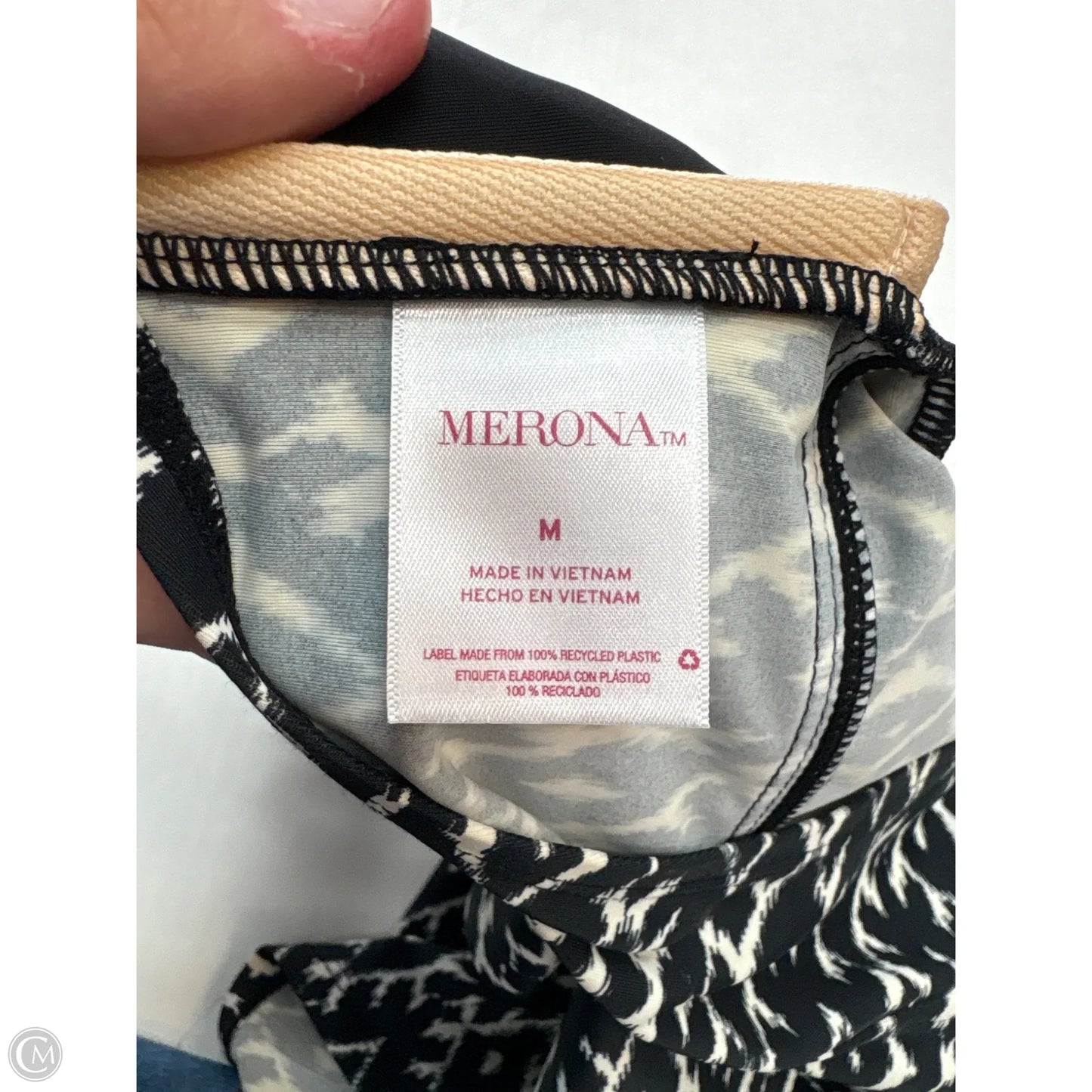 Swimsuit Top By Merona In Black, Size: M