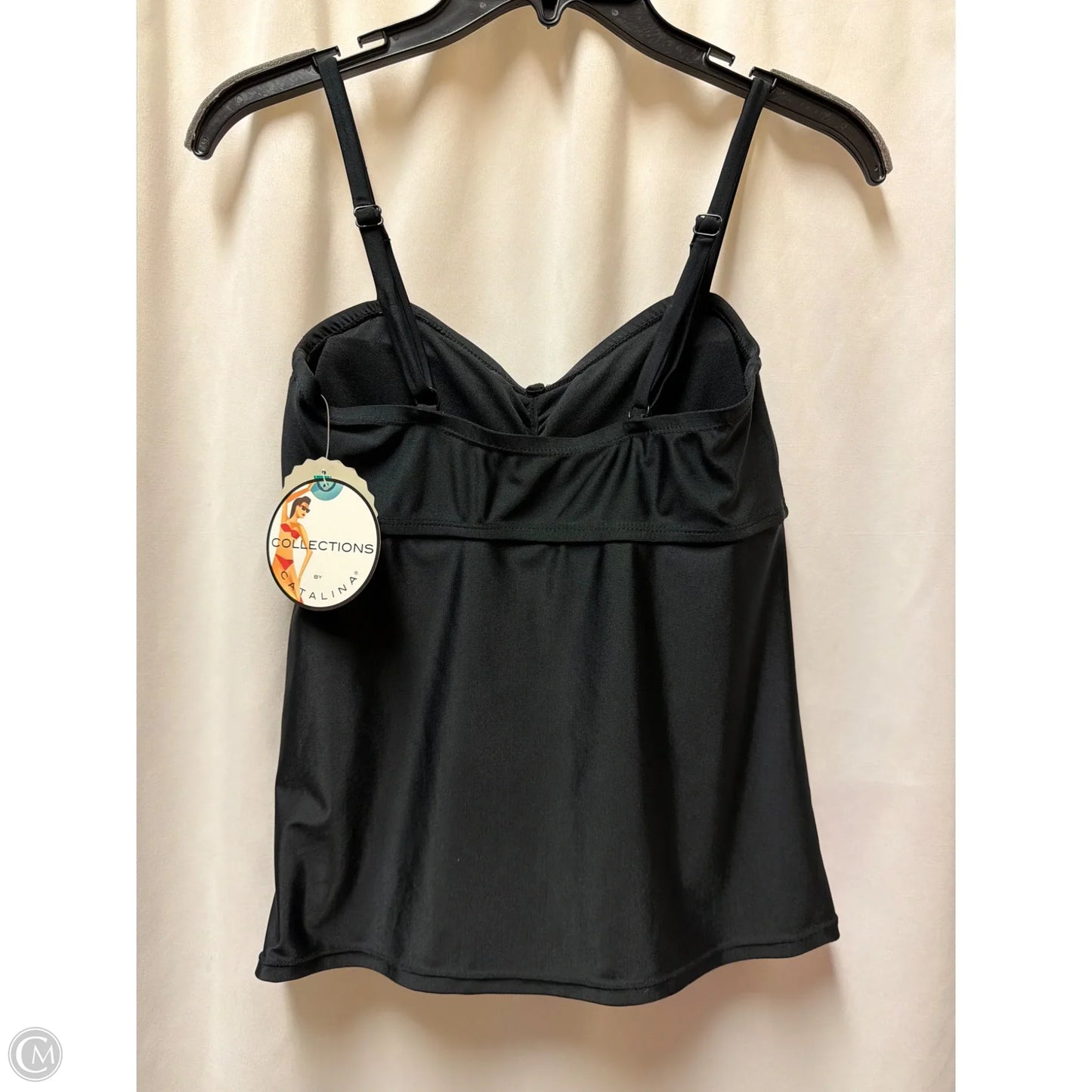 Swimsuit Top By Catalina In Black, Size: S