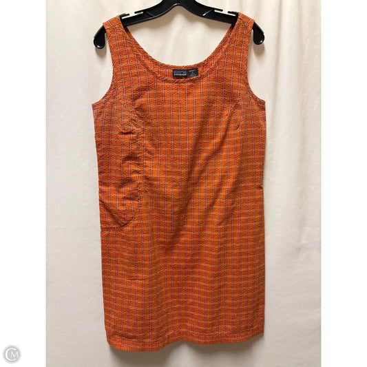 Dress Casual Midi By Patagonia In Orange, Size: M
